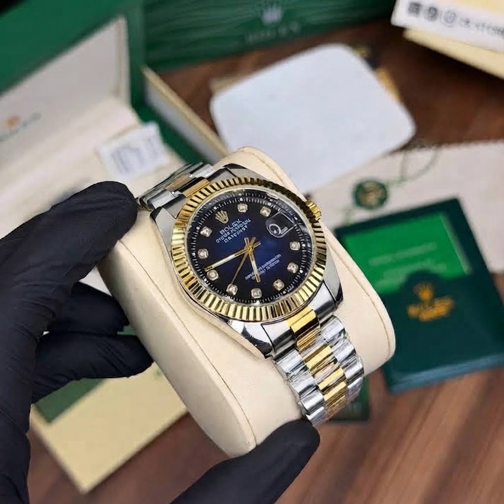 RLX DATEJUST TWO TONE NAVY