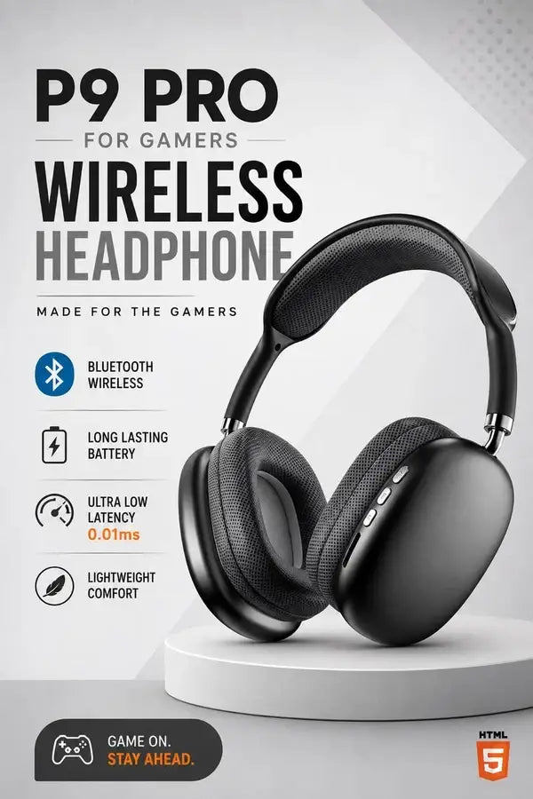 Latest Black Headphone P9